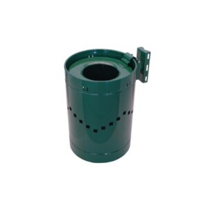 Lixeira em Aço 50Lts para Poste de Rua