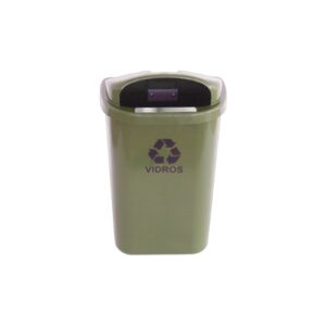 Lixeira Individual para Coleta Seletiva de 50Lts (SEM POSTE)